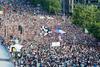 V Beogradu potekal šesti množični shod proti nasilju in vladavini Aleksandra Vučića