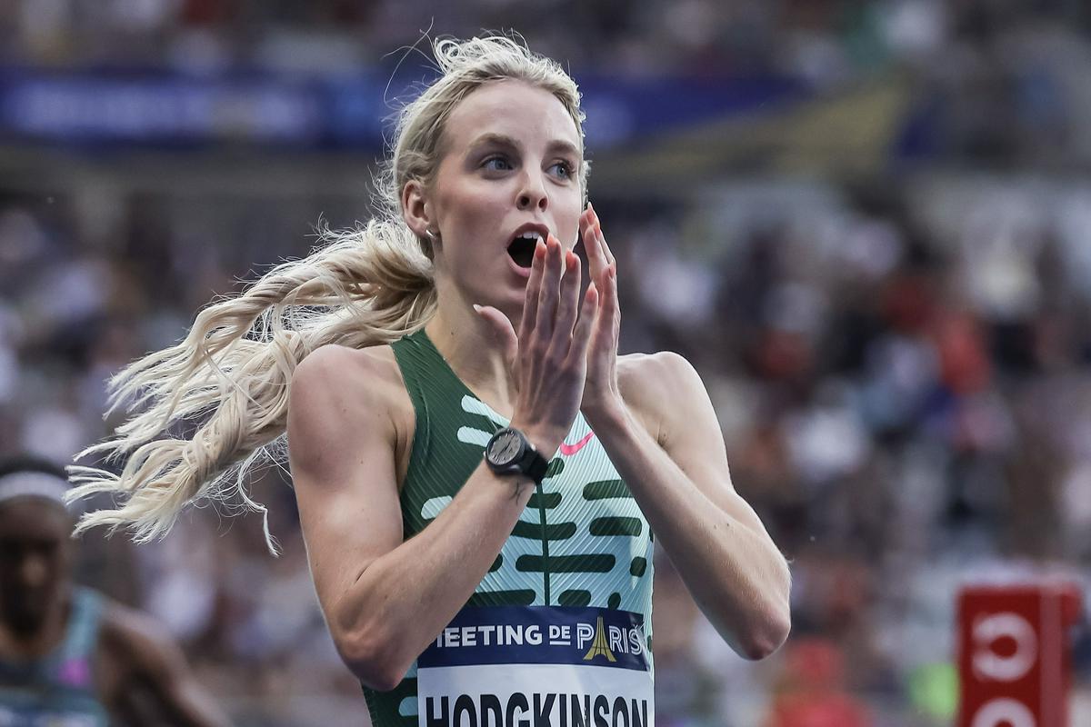 Keely Hodgkinson je postavila britanski rekord z 1:55,77 na 800 metrov. Foto: EPA