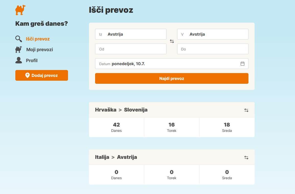 Prevoz.org za voznike z več kot 10 vožnjami tedensko ne bo več brezplačen