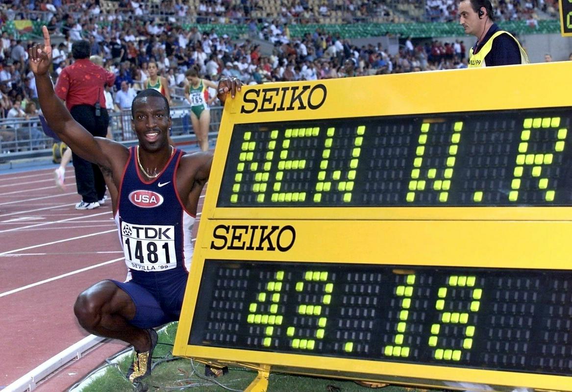 Michael Johnson je v Sevilli postavil svetovni rekord na 400 metrov. Foto: Reuters