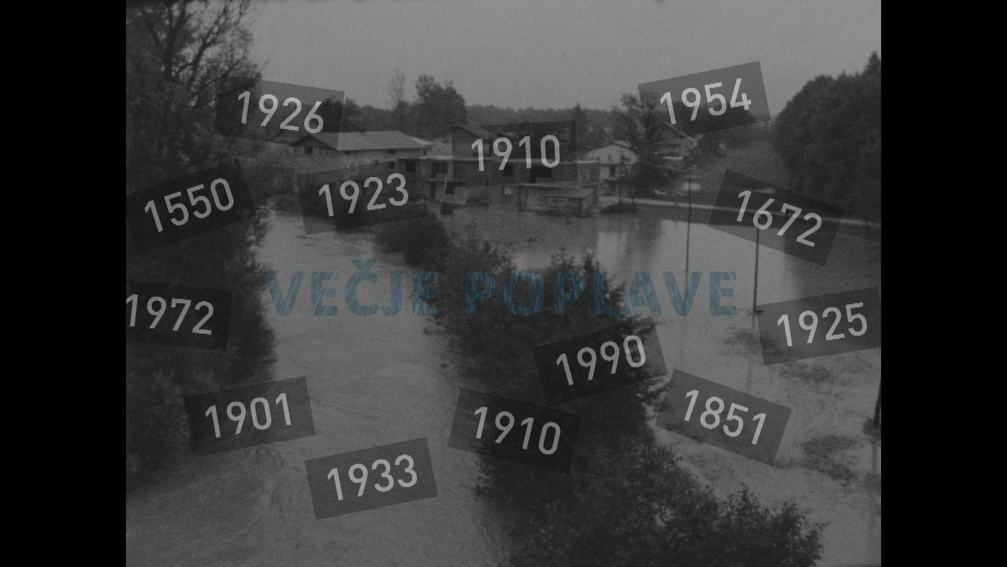 Letnice večjih poplav na Slovenskem. Foto: TV Slovenija