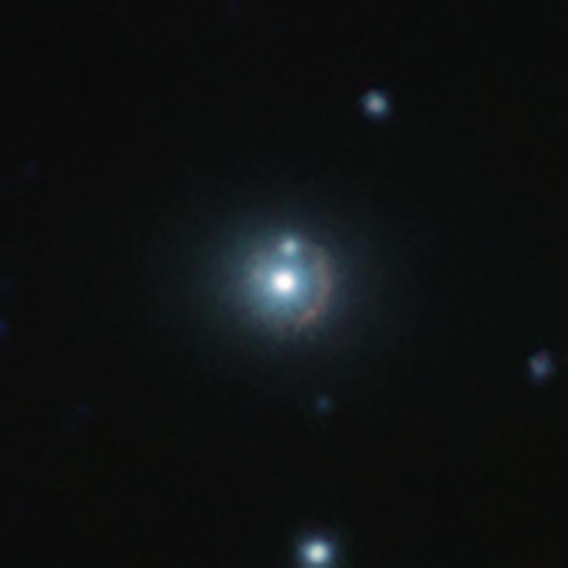 Posnetek v infrardeči svetlobi. Foto: ESO/J. Geach et al.