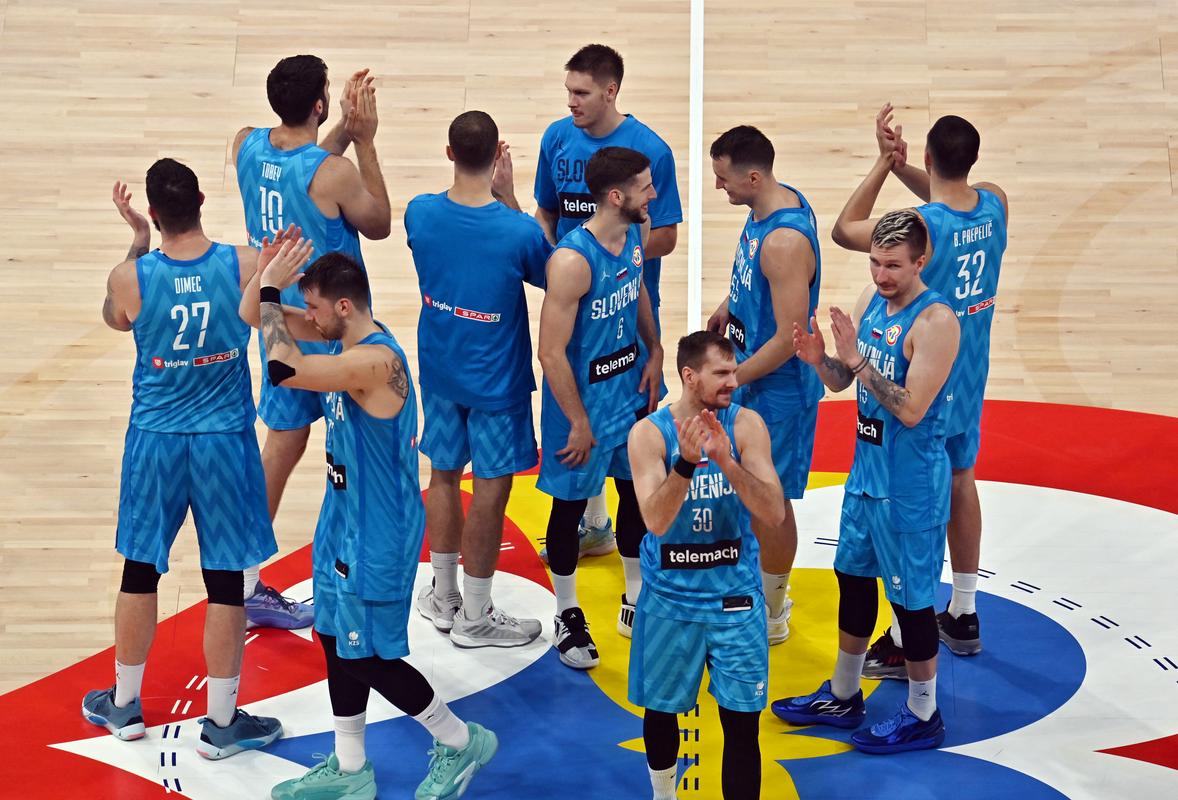 Slovenci so ubranili sedmo mesto s prejšnjega SP-ja 2014 v Španiji, ko pa ni bilo razigravanja za mesta od 5. do 8. Naslednji veliki reprezentančni izziv bodo olimpijske kvalifikacije na začetku julija 2024. Foto: Reuters