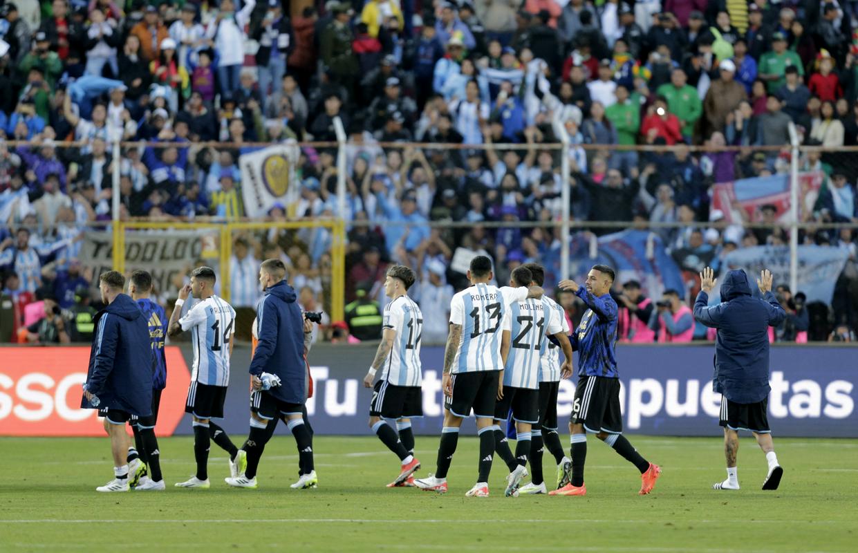 Argentinci dobro igrajo tudi brez Messija. Foto: Reuters