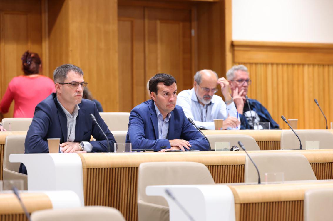 Representatives of the former management of RTV Slovenia also attended the meeting.  Photo: Matija Sušnik/DZ