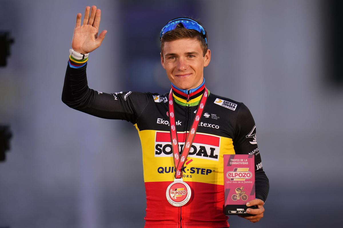 Remco Evenepoel - the most belligerent rider of the race.  Photo: AP