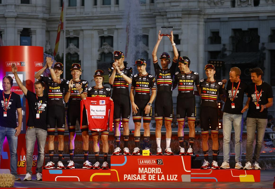Jumbo Visma has set itself the goal of finishing the season as the first team in the UCI ranking, which can prevent them from UAE Emirates, which has already won two of the Italian autumn classics.  Photo: AP