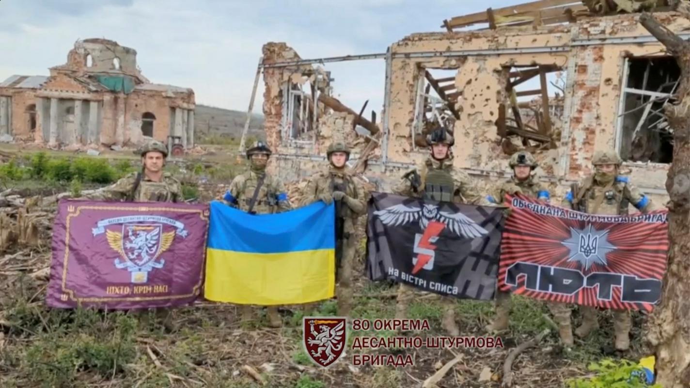 Ukrajinska vojska je objavila posnetek iz porušene vasi Kliščijivka. Foto: Reuters