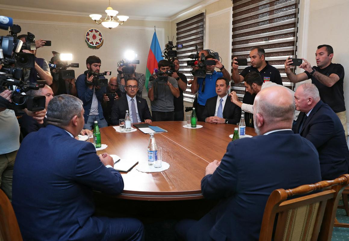 Pogovori obeh delegacij. Foto: Reuters