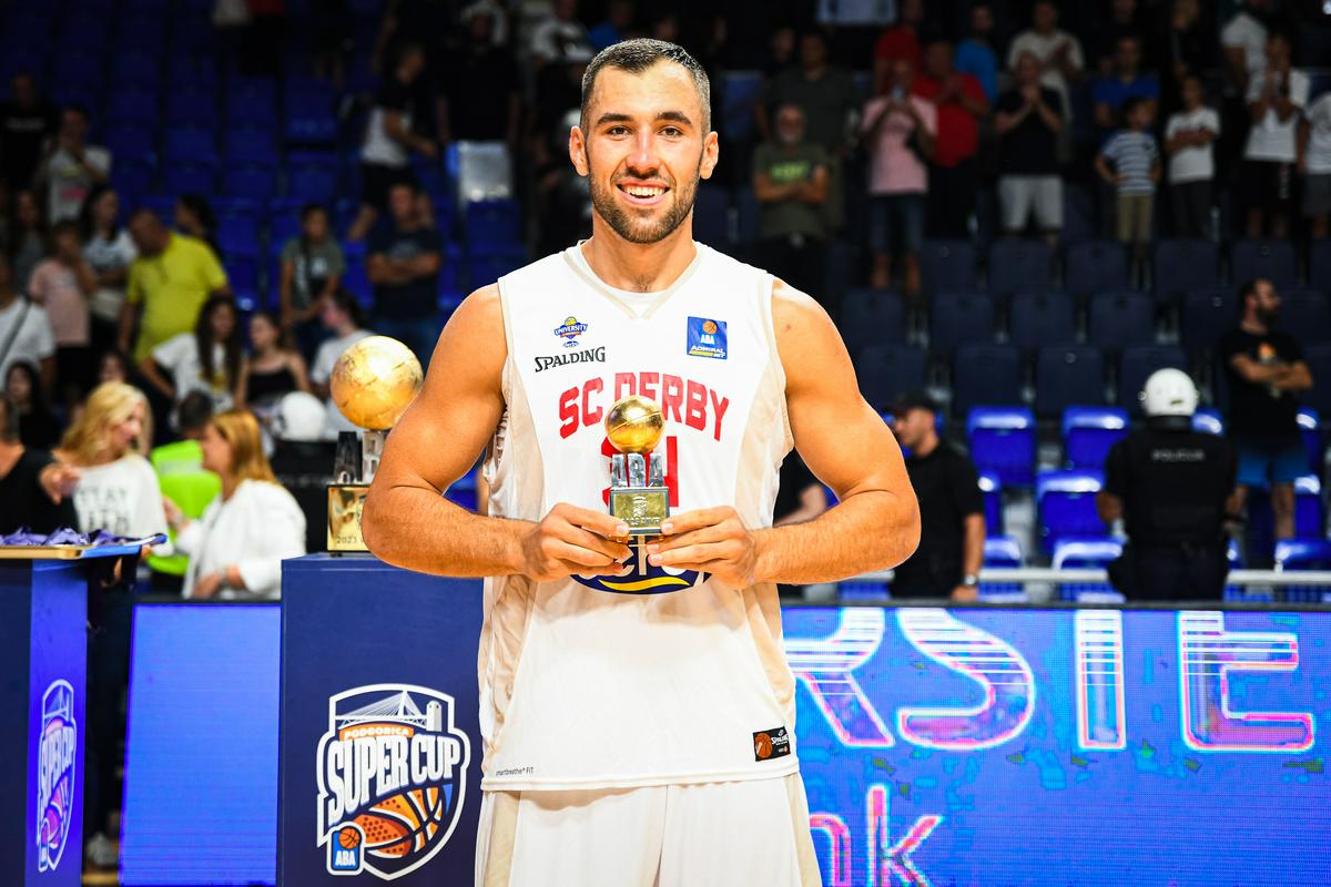 Kenan Kamenjaš, reprezentant BiH, je bil MVP superpokala. Foto: ABA League j.t.d./Dragana Stjepanović