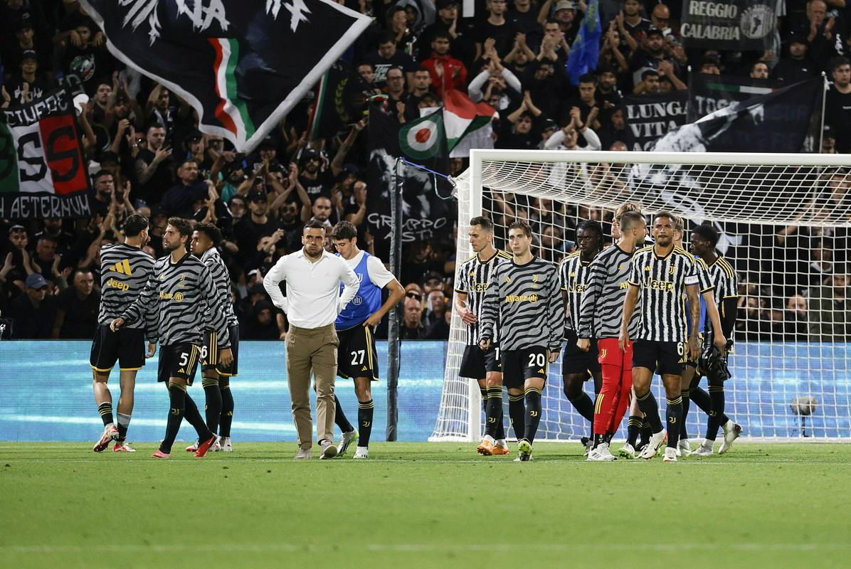 Nogometaši Juventusa so bili zalo razočarani na stadionu Mapei. Foto: EPA