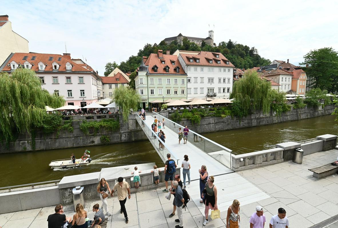 Samo v Ljubljani so zaznali porast števila turistov glede na lanski avgust. Foto: BoBo