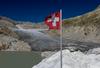 Švicarski ledeniki v dveh letih izjemnega segrevanja izgubili 10 odstotkov mase