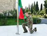 Azerbajdžanski predsednik v Gorskem Karabahu izobesil azerbajdžansko zastavo