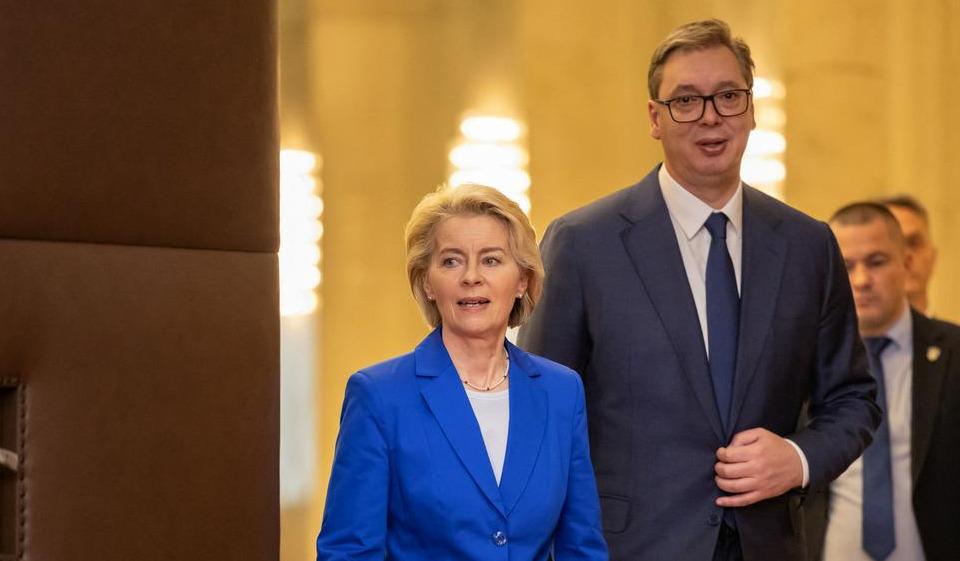 Ursula von der Leyen and Aleksandar Vučić. Foto: Reuters