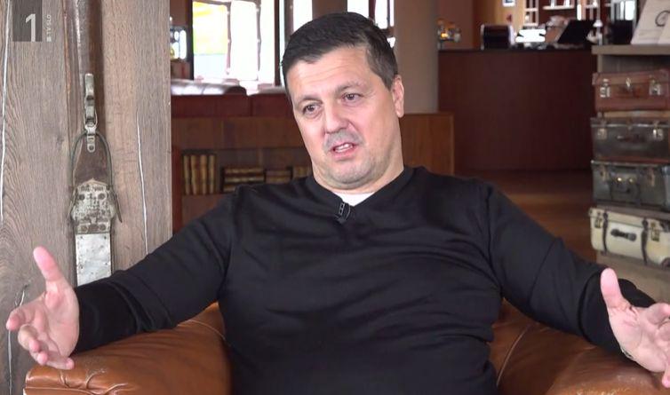 Zlatko Zahović v pogovoru za TV Slovenija. Foto: TV SLO, zajem zaslona