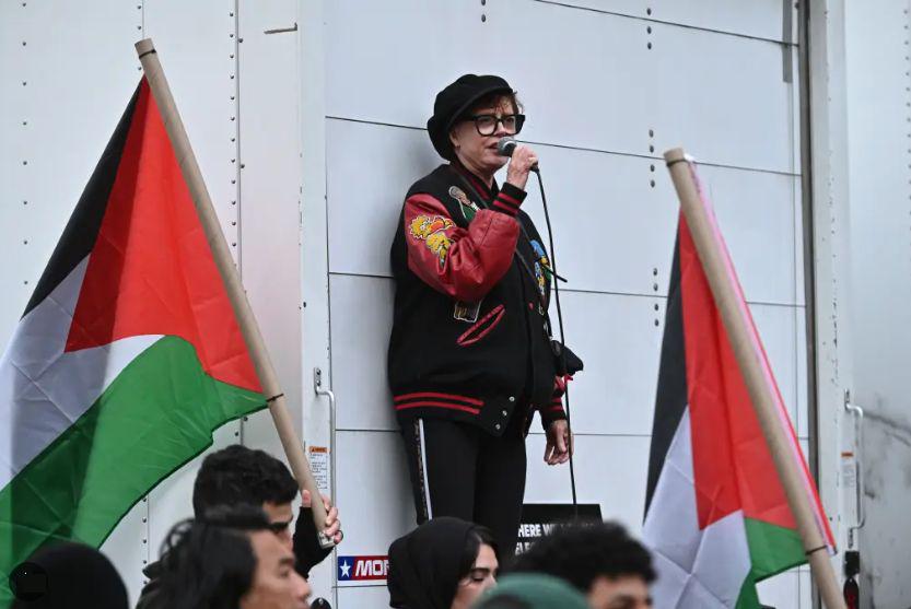 Susan Sarandon na shodu za Gazo. Foto: AP