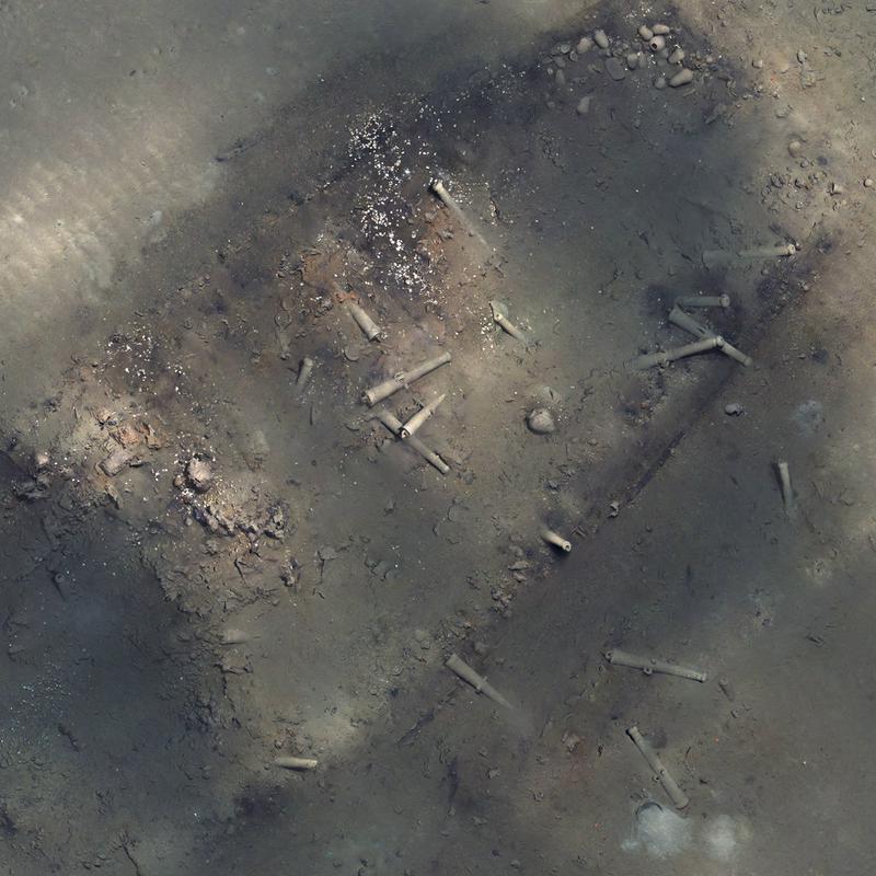 Na nedatirani sliki iz mozaika fotografij avtonomnega podvodnega vozila, ki jo je objavil Kolumbijski inštitut za antropologijo in zgodovino, so ostanki španskega galeona San José, ki je pred več kot 300 leti potonil ob kolumbijski karibski obali. Plovilo, ki naj bi prevažalo 11 milijonov zlatih kovancev in draguljev iz kolonij, ki jih je takrat nadzorovala Španija, se je potopilo, ko je 8. junija 1708 skušalo ubežati floti britanskih vojaških ladij. Foto: AP