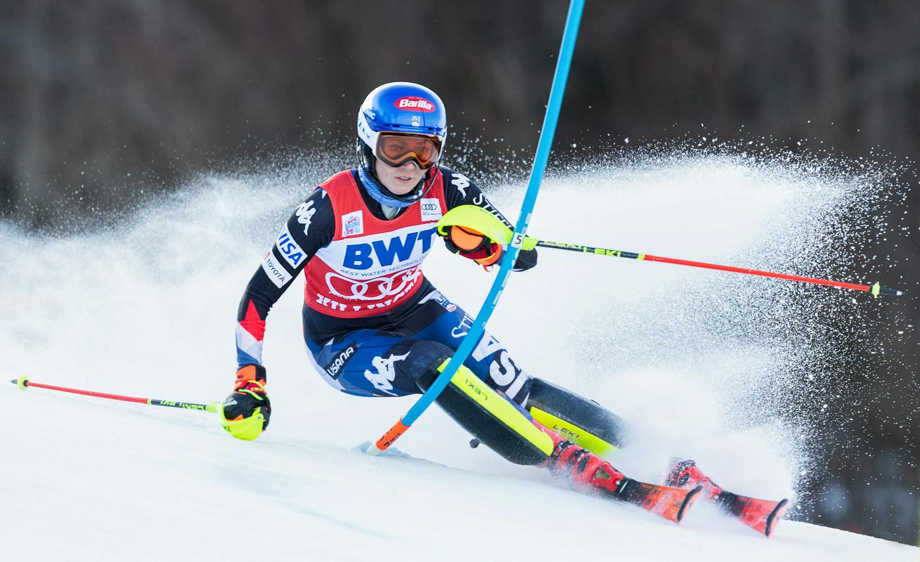 Mikaela Shiffrin je dosegla 55. slalomsko zmago v svetovnem pokalu. Foto: Reuters