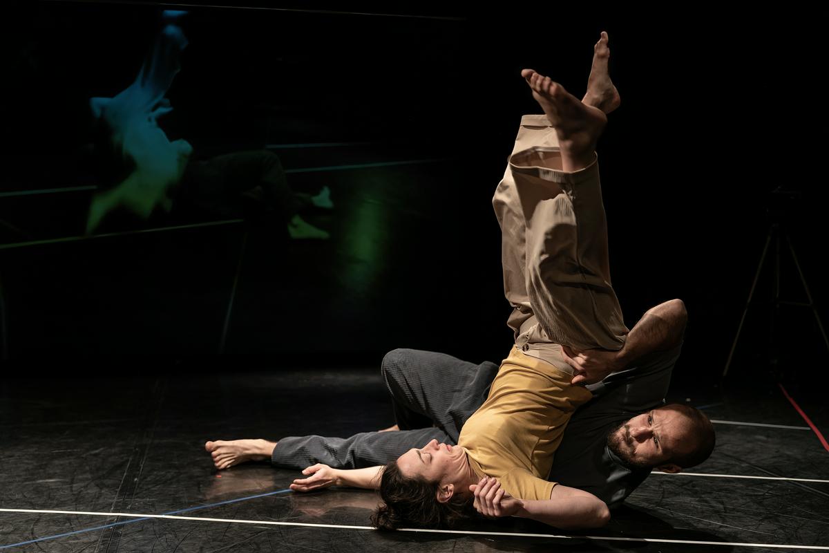 Plesalca Jerca Rožnik Novak in Beno Novak sta tudi soustvarjalca predstave Kvartet. Foto: Darja Štravs Tisu