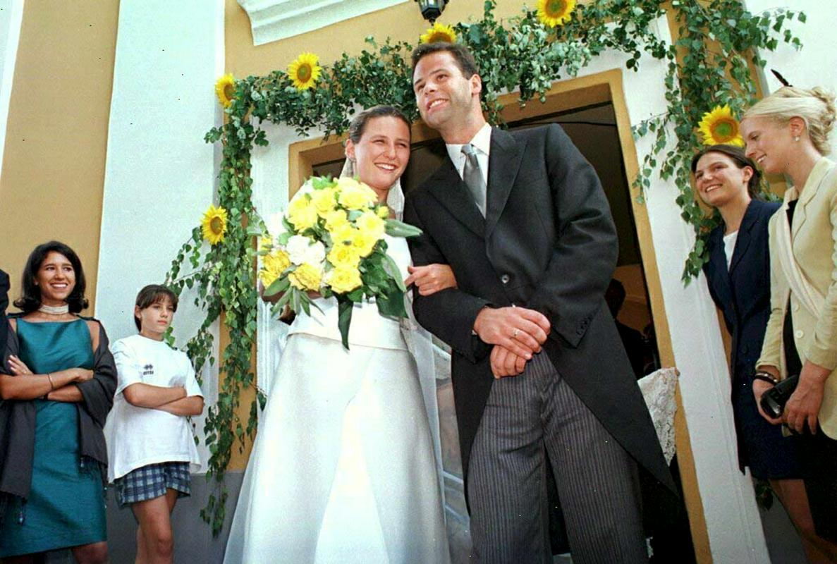 Poroka princa Constantina leta 1999 z Marie. Foto: EPA