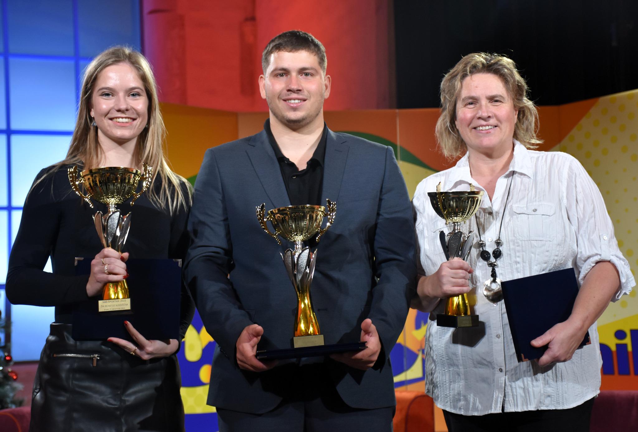 Andreja Leški, Toni Vodišek in ajdovske rokometašice najboljši v letu 2023