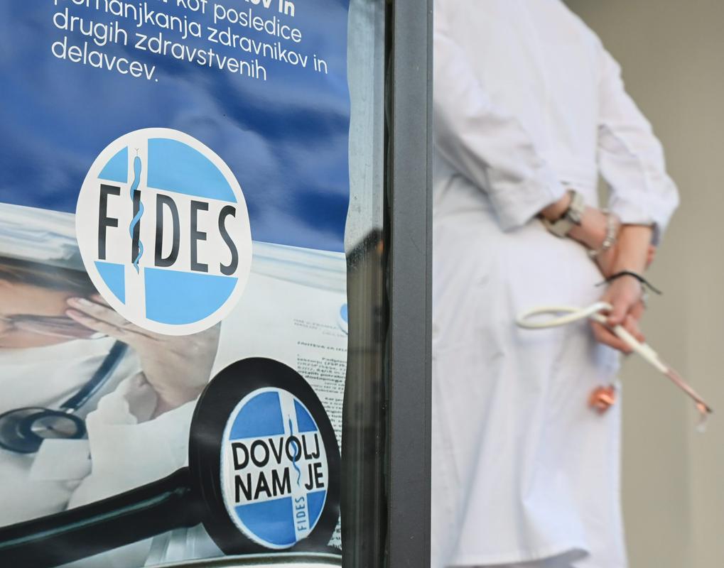 Sindikat zdravnikov in zobozdravnikov Slovenije Fides je stavko do preklica po enodnevni opozorilni stavki začel 15. januarja. Foto: BoBo