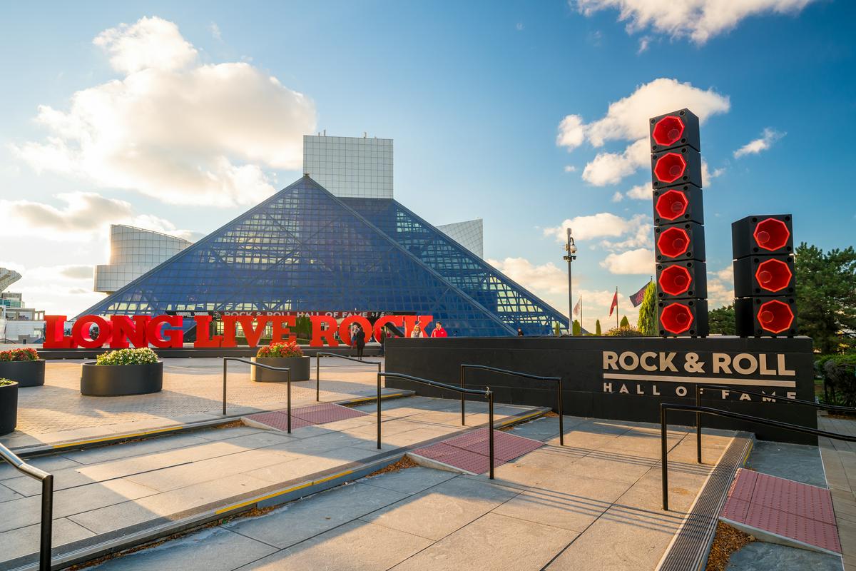Dvorana slavnih rokenrola stoji v Clevelandu (ameriška zvezna država Ohio). Foto: Shutterstock