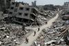 Združeni narodi: V Gazi 300 kilogramov ruševin na kvadratni meter