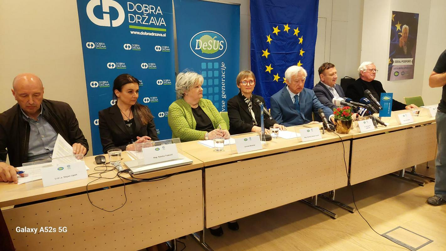 DeSUS in Dobra država vložili skupno listo kandidatov za evropske volitve