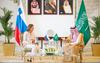 La Ministra Tanja Fajon in visita a Riad 