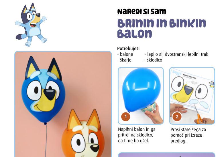 Naredi si sam: Brinin in Binkin balon