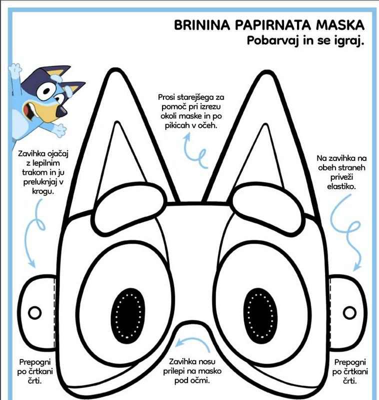 Naredi si sam: Brinina papirnata maska