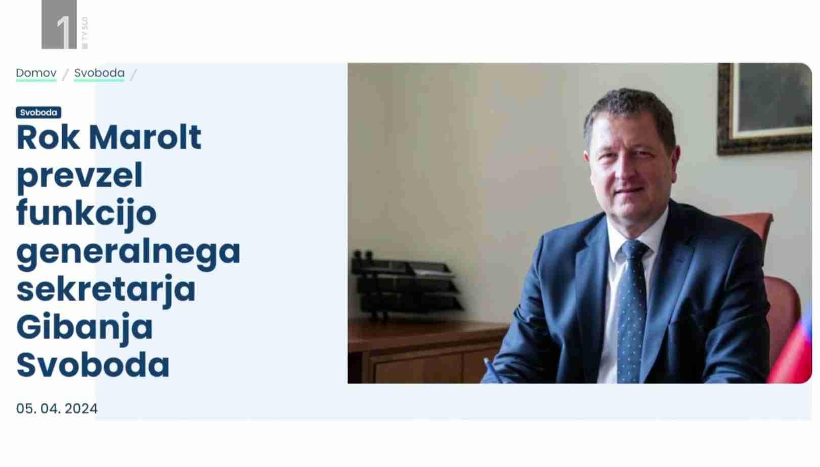 preberi.si - So Maroltu, generalnemu sekretarju Gibanja Svoboda ...