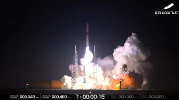 Raketa New Glenn dosegla vesolje, tvegani pristanek spodletel