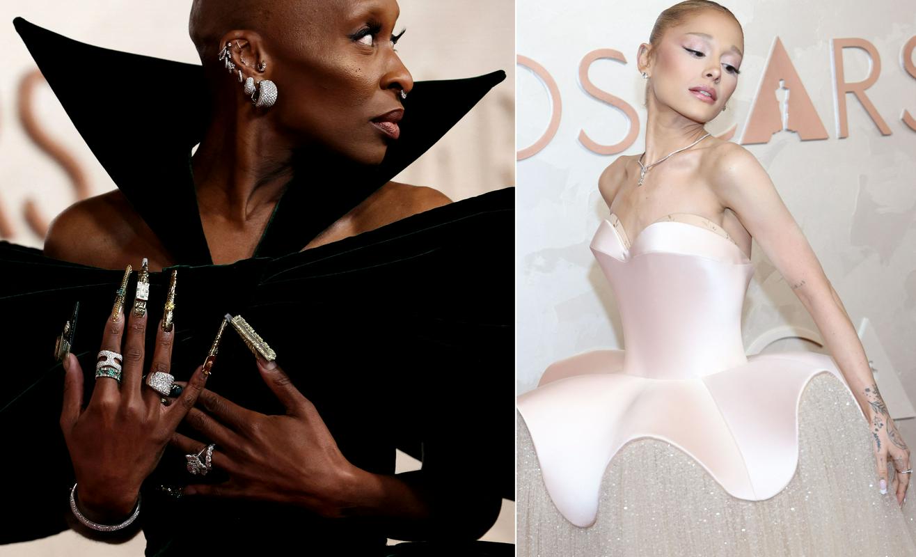 Kot kostumografija iz Žlehtnobe: Cynthia Erivo in Ariana Grande. Foto: Reuters