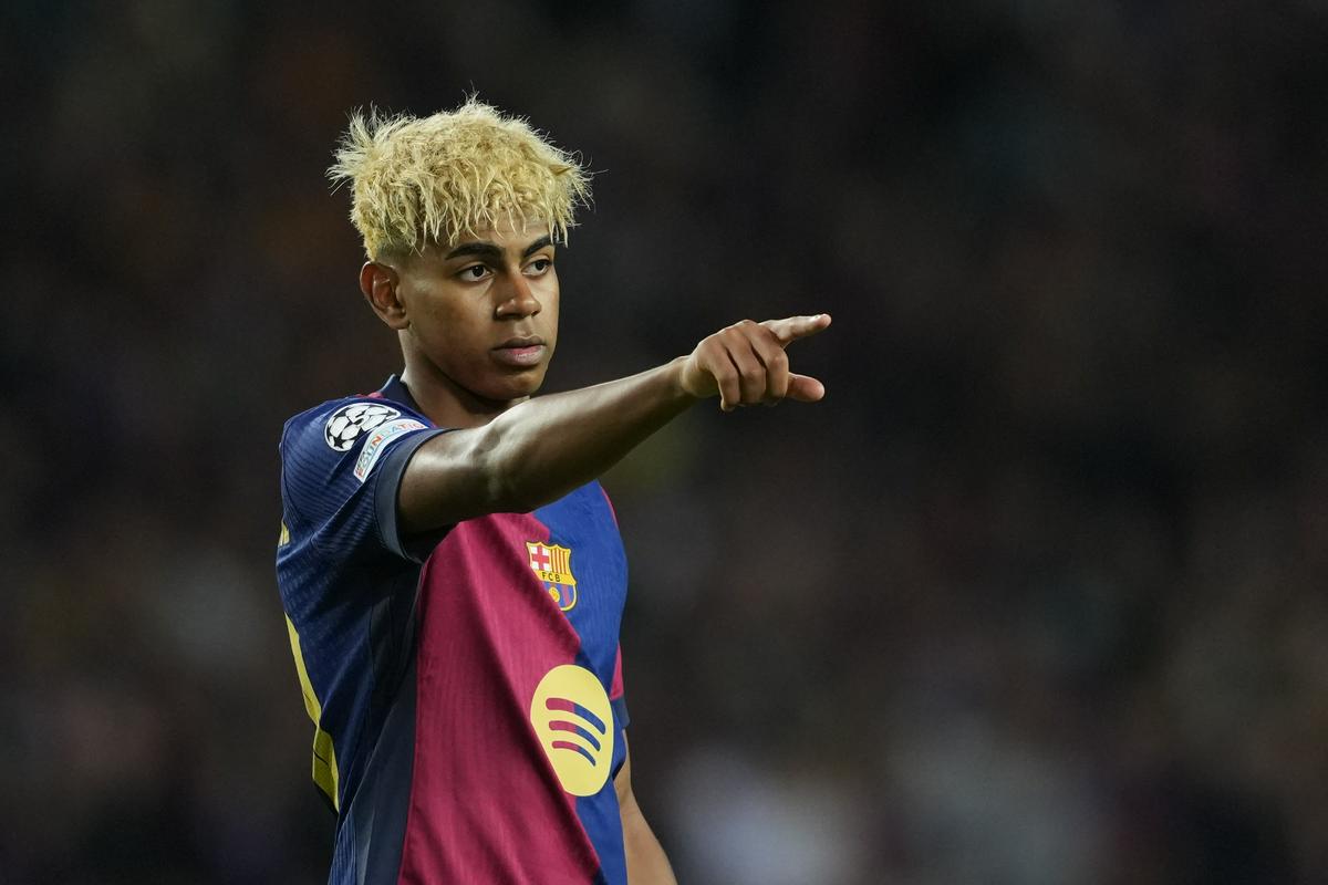Lamine Yamal je dosegel svoj 22. gol za Barcelono. Foto: EPA Lamine Yamal je dosegel svoj 22. gol za Barcelono. Foto: EPA