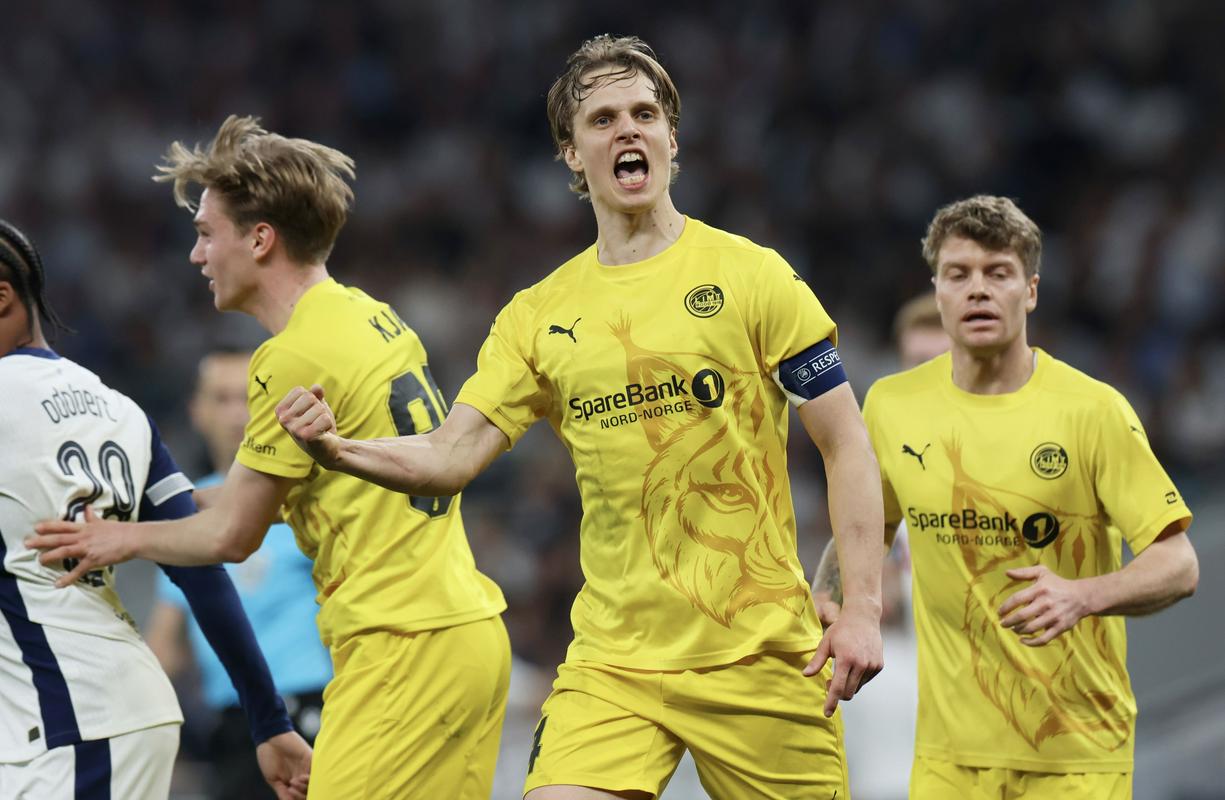 Ulrik Saeltnes je dosegel edini zadetek za Norvežane, ki jih naslednji četrtek čaka zares težko delo. Foto: EPA Ulrik Saeltnes je dosegel edini zadetek za Norvežane, ki jih naslednji četrtek čaka zares težko delo. Foto: EPA