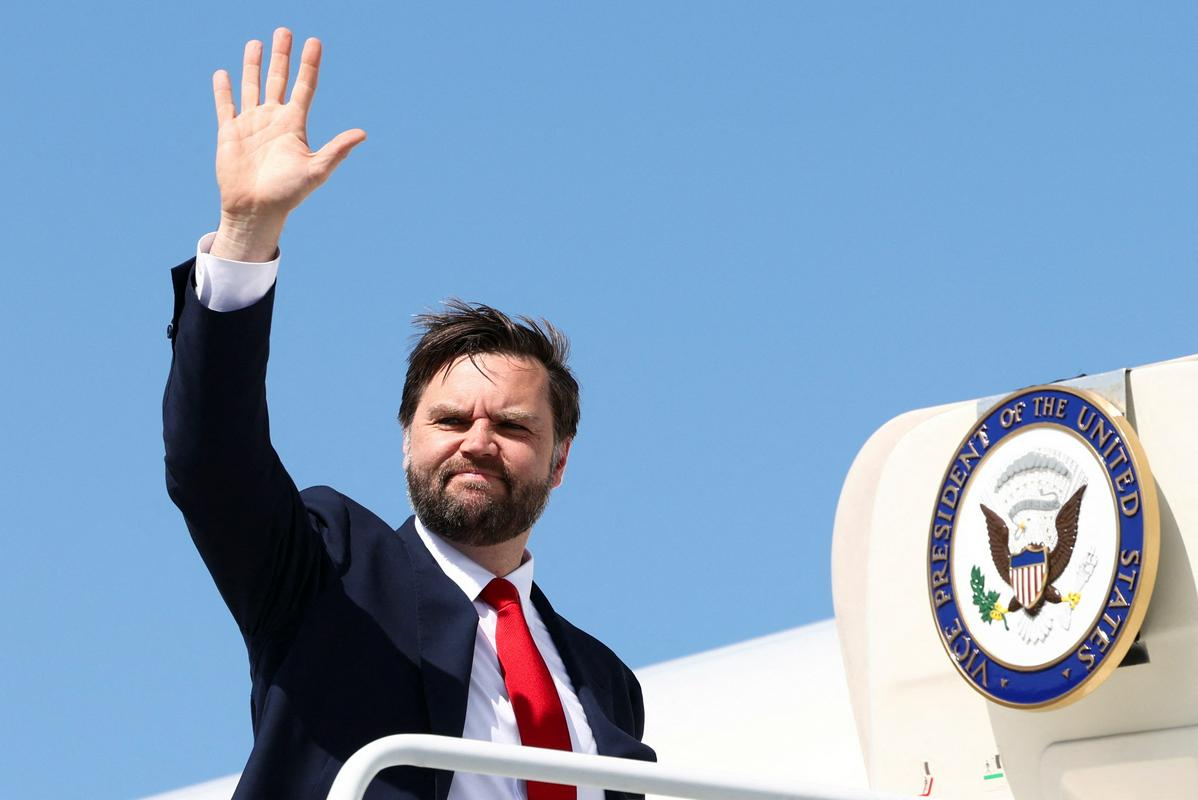 Ameriški podpredsednik J. D. Vance. Foto: Reuters Ameriški podpredsednik J. D. Vance. Foto: Reuters