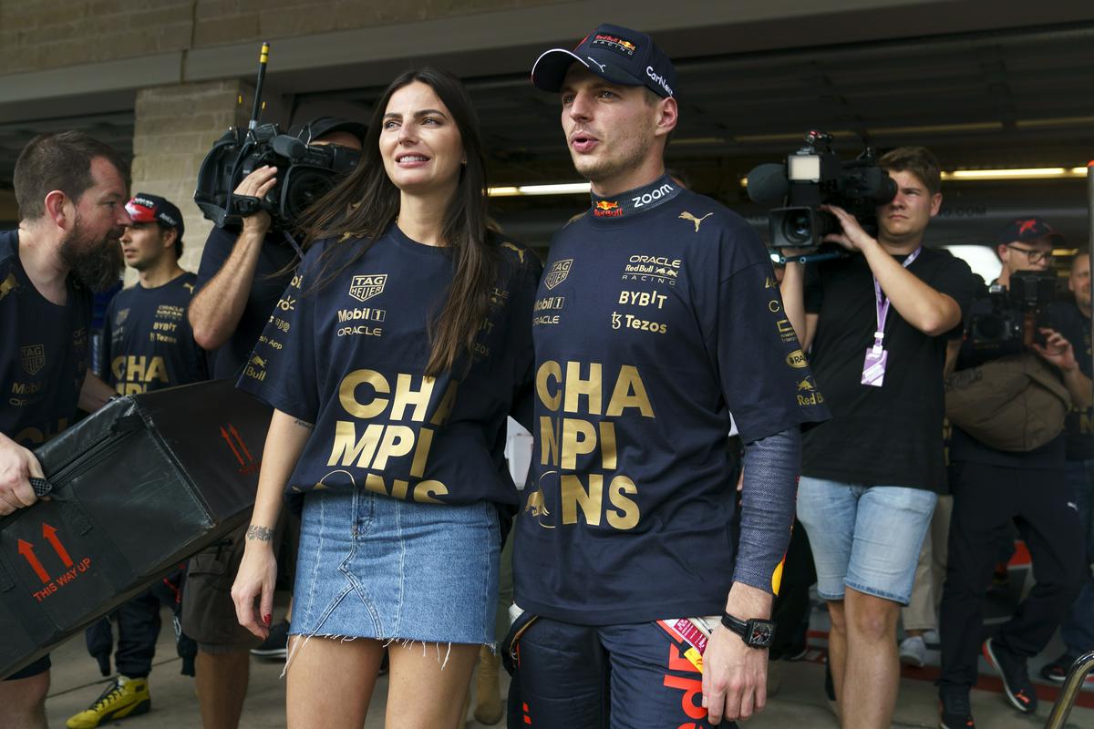 Kelly Piquet in Max Verstappen. Foto: EPA Kelly Piquet in Max Verstappen. Foto: EPA