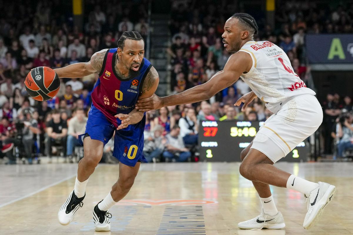 Kevin Punter je za Barcelono dosegel 11 točk. Foto: EPA Kevin Punter je za Barcelono dosegel 11 točk. Foto: EPA