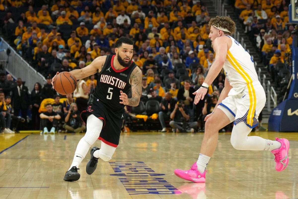 Fred VanVleet je spet odigral odlično tekmo, ob metu iz igre 7/13 in z vsemi devetimi zadetimi prostimi meti je dosegel 29 točk. Foto: Reuters Fred VanVleet je spet odigral odlično tekmo, ob metu iz igre 7/13 in z vsemi devetimi zadetimi prostimi meti je dosegel 29 točk. Foto: Reuters