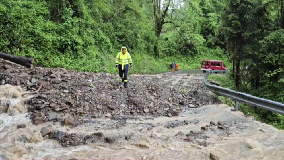 Razmere v Cerknem so se umirile, na posnetku stanje 5. maja. Foto: MMC RTV SLO Razmere v Cerknem so se umirile, na posnetku stanje 5. maja. Foto: MMC RTV SLO
