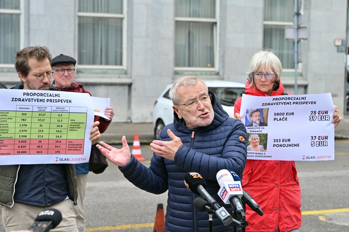 Glas ljudstva poziva k zamenjavi obveznega zdravstvenega prispevka s proporcionalnim prispevkom