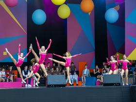 Čist hud žur na Kongresnem trgu (SHOW DANCE, Kazina Ljubljana) Foto: Adrian Pregelj / RTV Slovenija