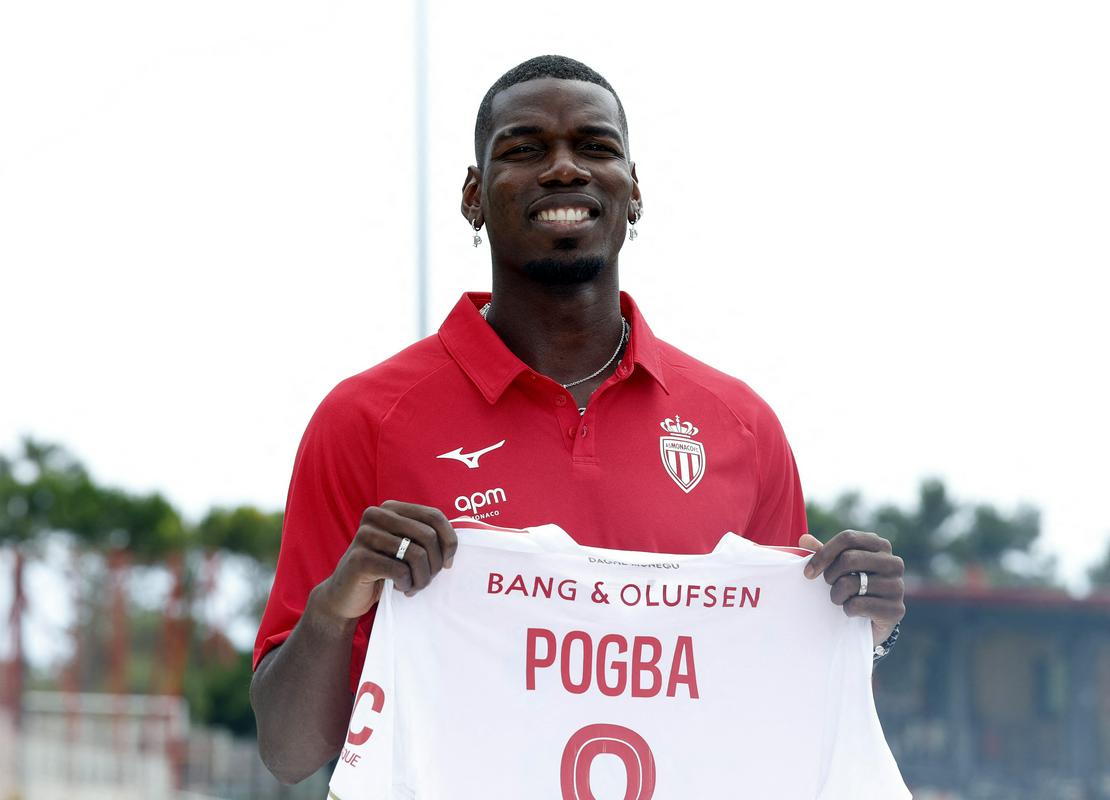 Paul Pogba ob predstavitvi v dresu Monaca