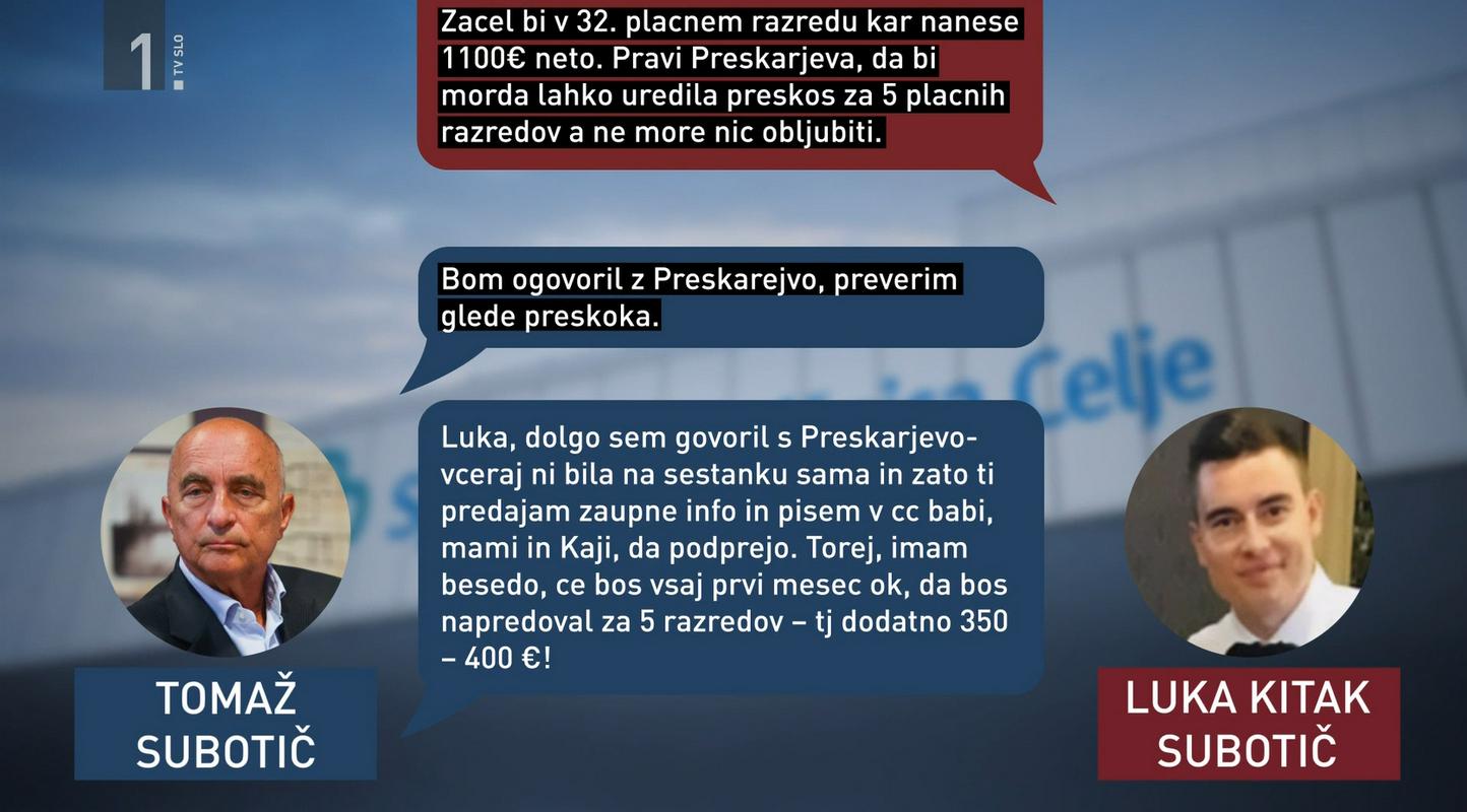 Se je Tomaž Subotič dogovarjal za višjo plačo svojega nečaka?