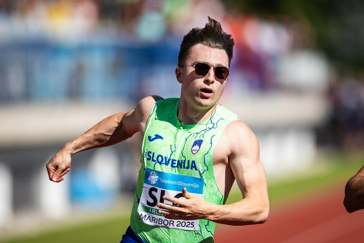Gumilar z osebnim rekordom 10,23 balkanski prvak na 100 m