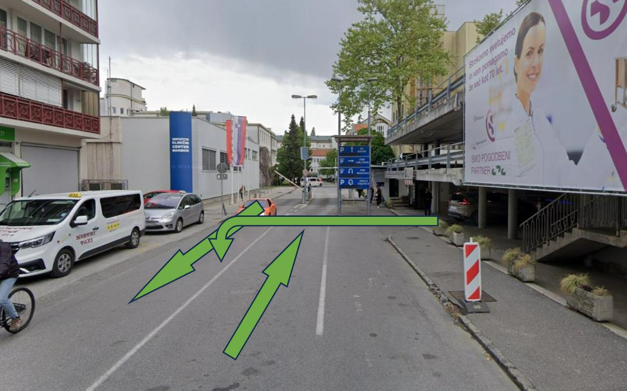 Spremenjen prometni režim za garažno hišo pri UKC-ju Maribor