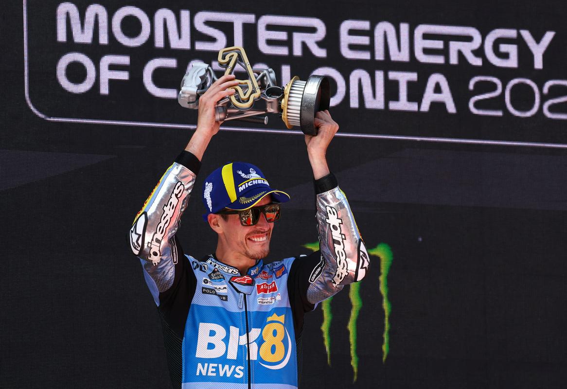 Alex Marquez v Barceloni premagal brata Marca v MotoGP dirki